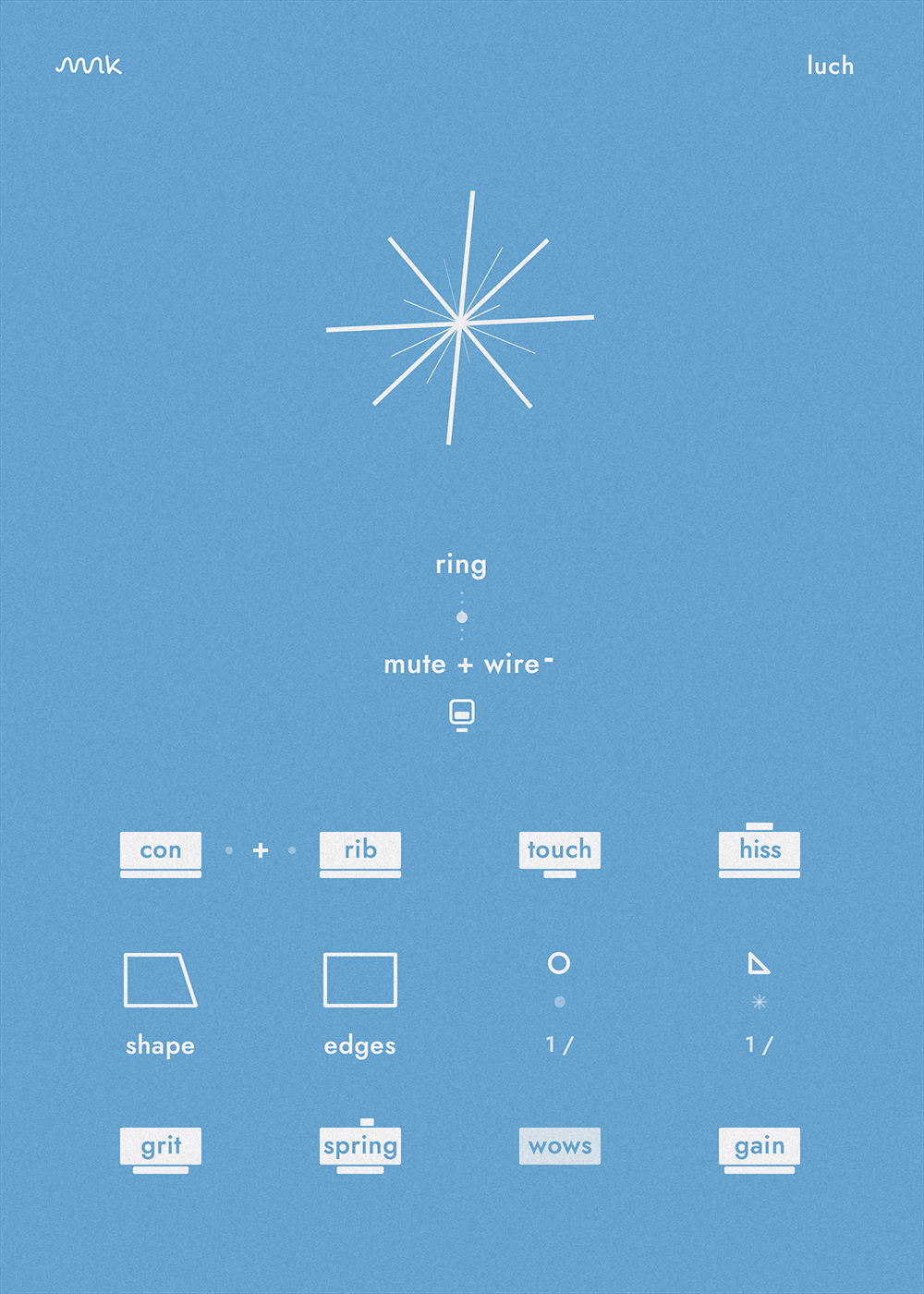 luch interface in blue theme